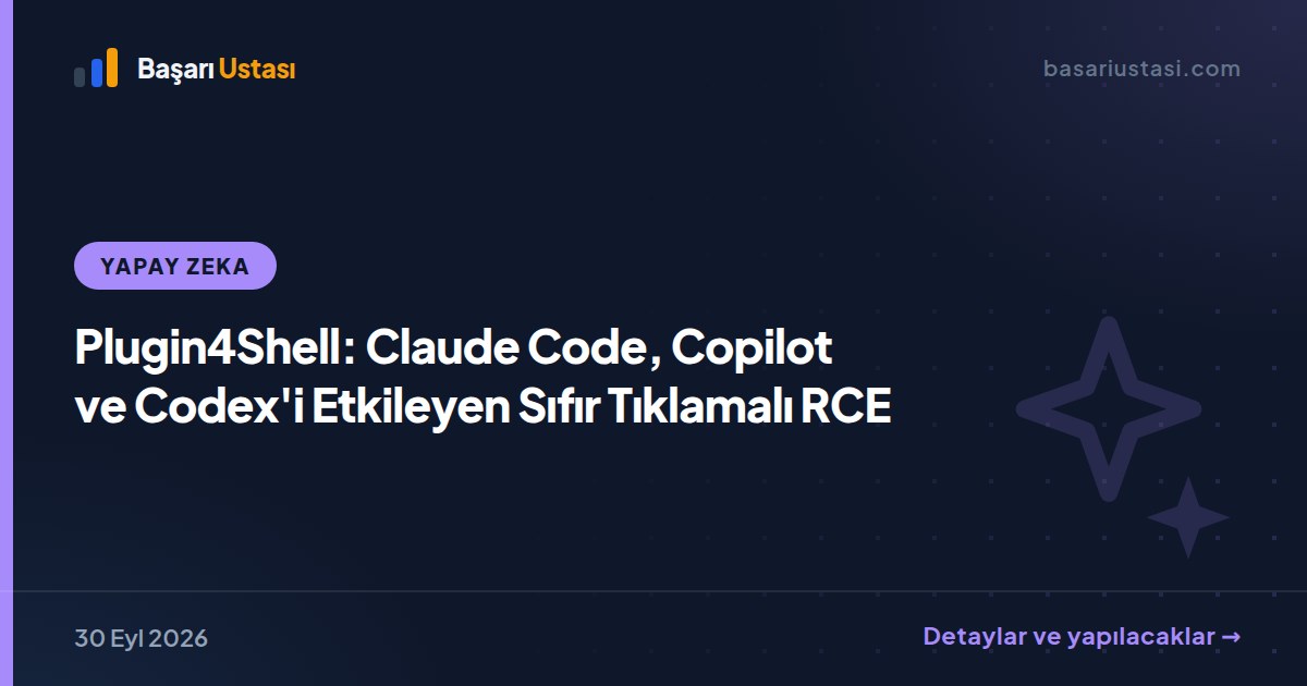 Plugin4Shell: Claude Code, Copilot ve Codex'i Etkileyen Sıfır Tıklamalı RCE